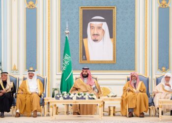 ولي العهد يستقبل المهنئين بشهر رمضان المبارك